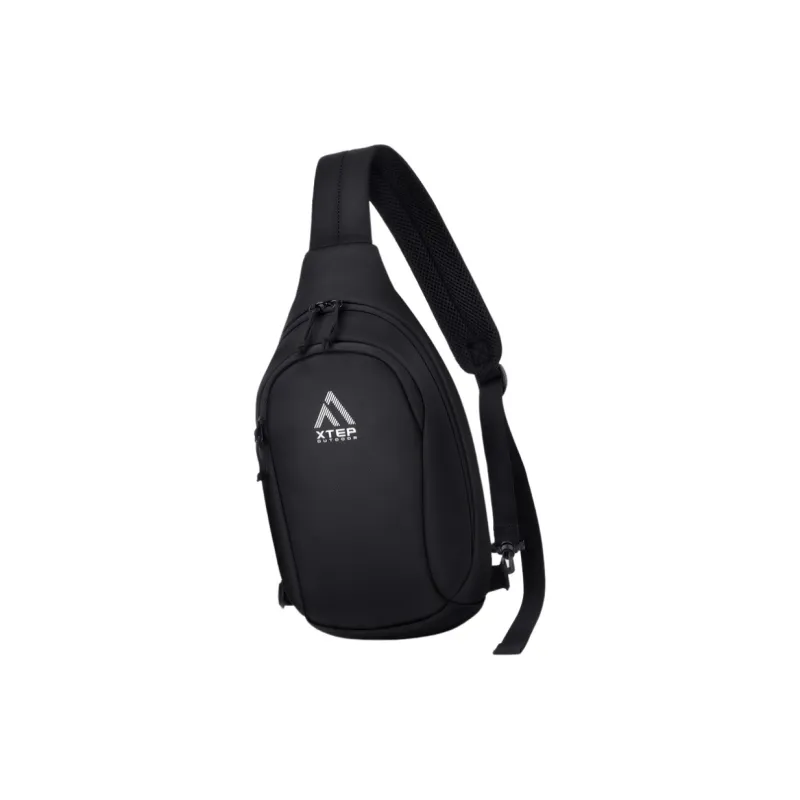 XTEP Fabric Sling Bag Regular Men's Black-1