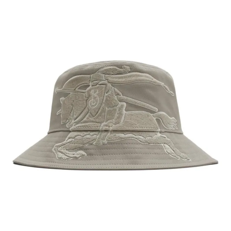 Burberry 100% Cotton, Polyester Blend Bucket Hats Unisex Gray-0