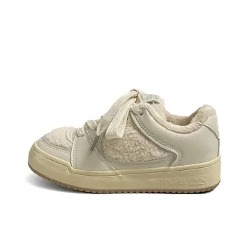 Than Than Me Warm Slip Resistant Height Increasing Low Top Skateboard Shoes Women's