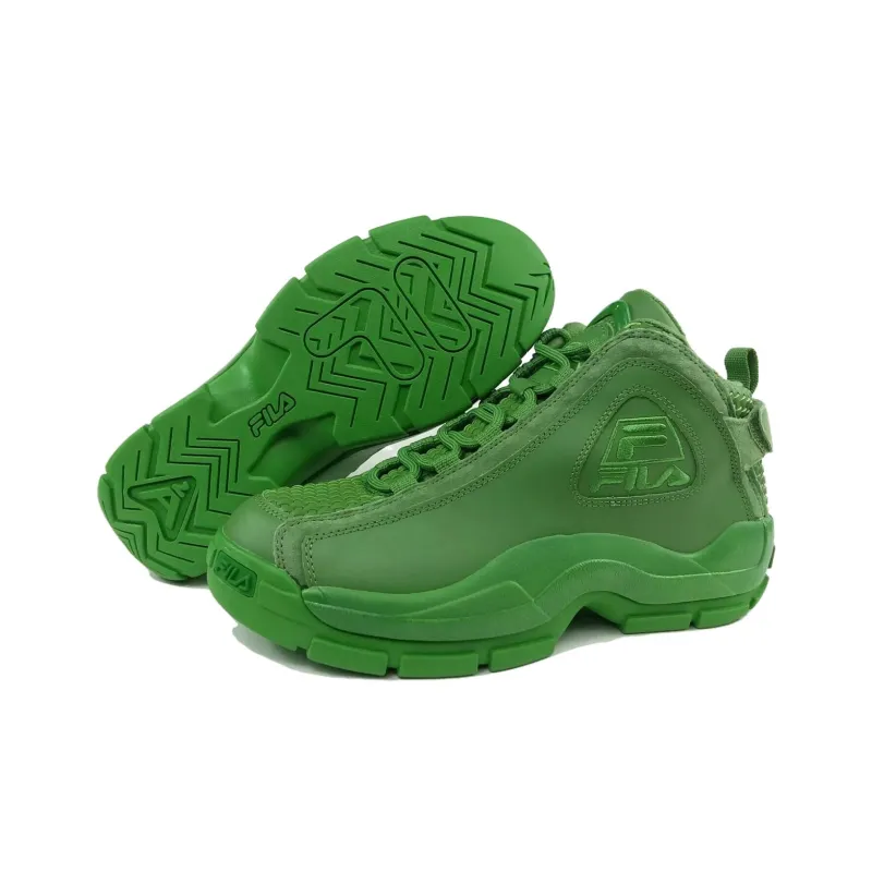 FILA Grant Hill 2 Anti Slip Wear Resistant High Top Vintage Basketball Shoes Men's Green-2