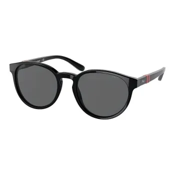 Polo Ralph Lauren Acetate Irregular Shape Sunglasses Men's Black