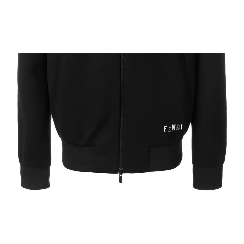 FENDI SS22 Baseball Jacket Men's Black-5