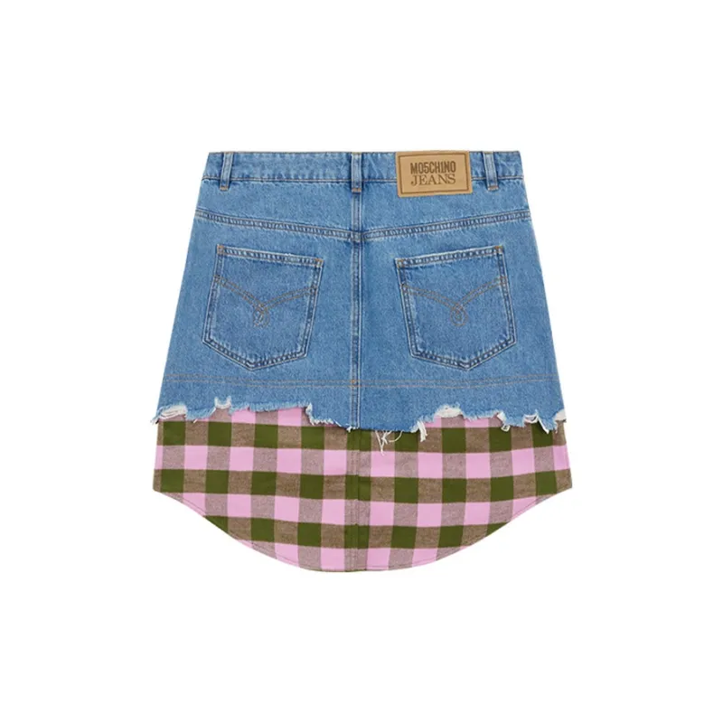 MOSCHINO Denim Short Skirts Women's Blue-1