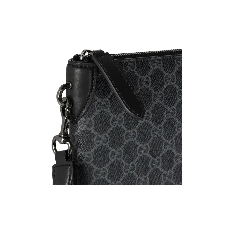 GUCCI GG Emblem Coated Material Clutch Small Size Men's Black-5