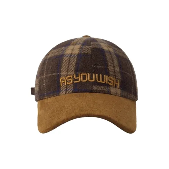 FREE RABBITⅡ Korean Style Trendy Letter Embroidery Patchwork Color Blocking Baseball Caps Unisex-2