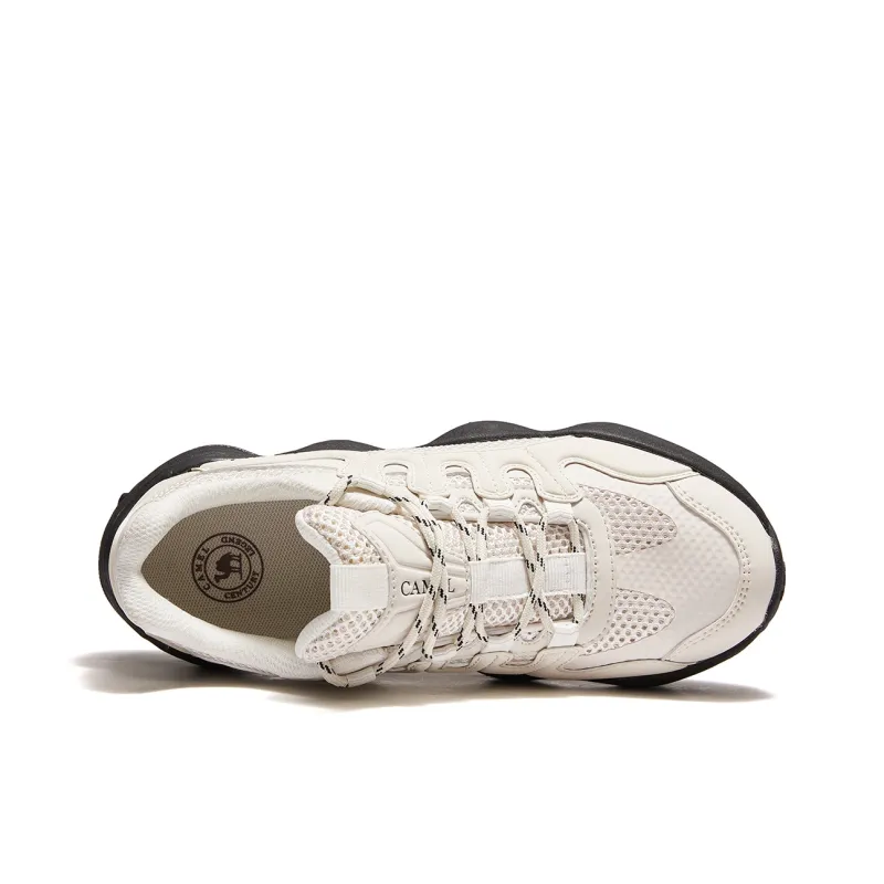 CAMEL Peanut Shoe Breathable Height Increase Low Top Casual Shoes Women's-3