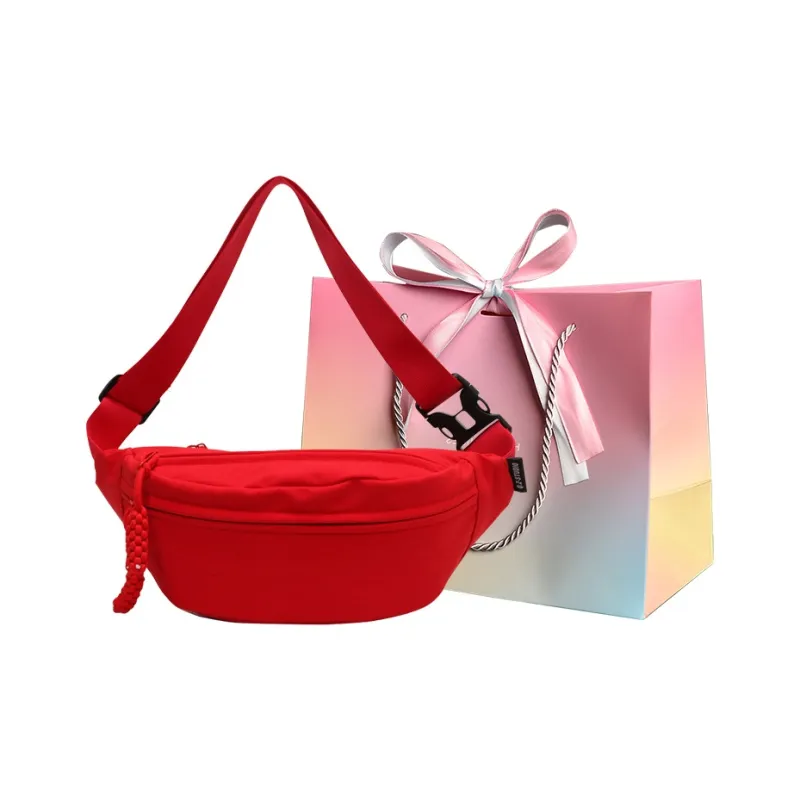 Aini Rabbit Canvas Bag, Fanny Pack, Crossbody Bag Regular Unisex Ecru/Pink/Orange/Red/Black-15