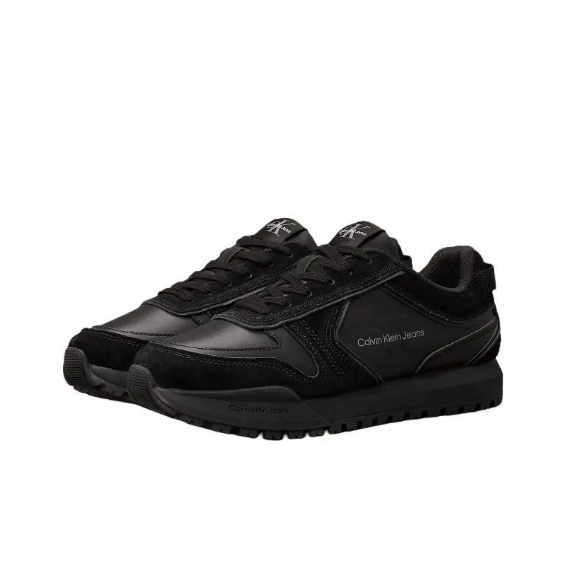 CKJ CALVIN KLEIN JEANS Low Top Casual Shoes Men's Black-2
