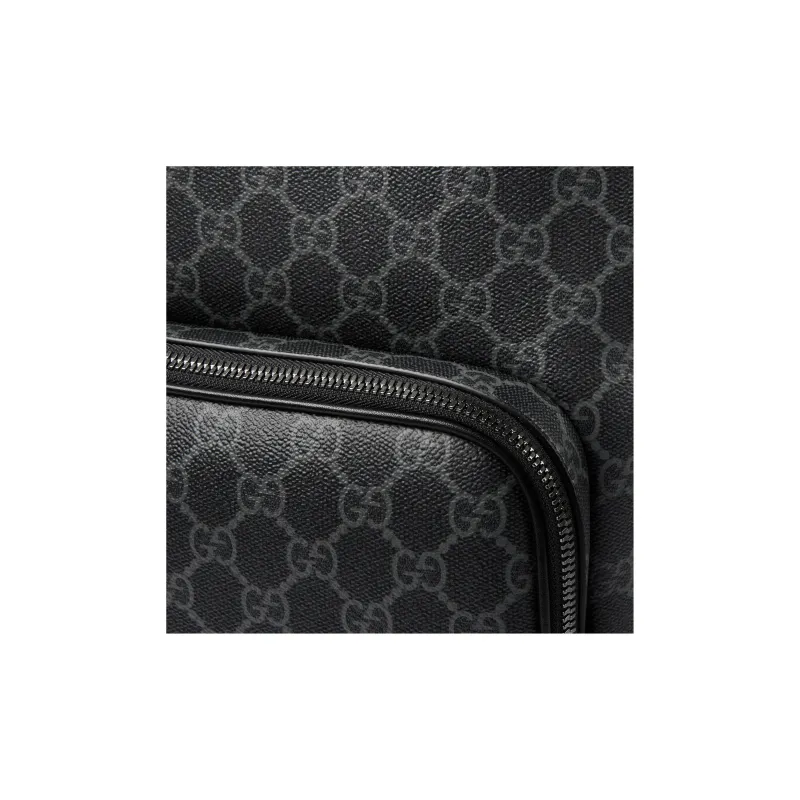 GUCCI GG Emblem Fabric Backpack Medium Size Men's Black-6