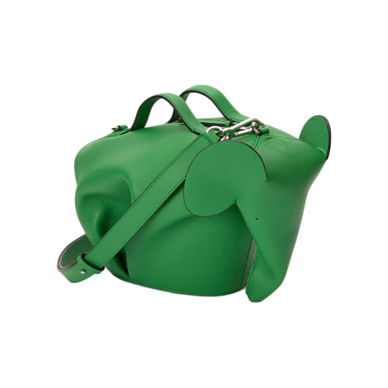 LOEWE Calfskin Shoulder Bag Crossbody Bag Handbag Large Size Men's Tropical Green-0