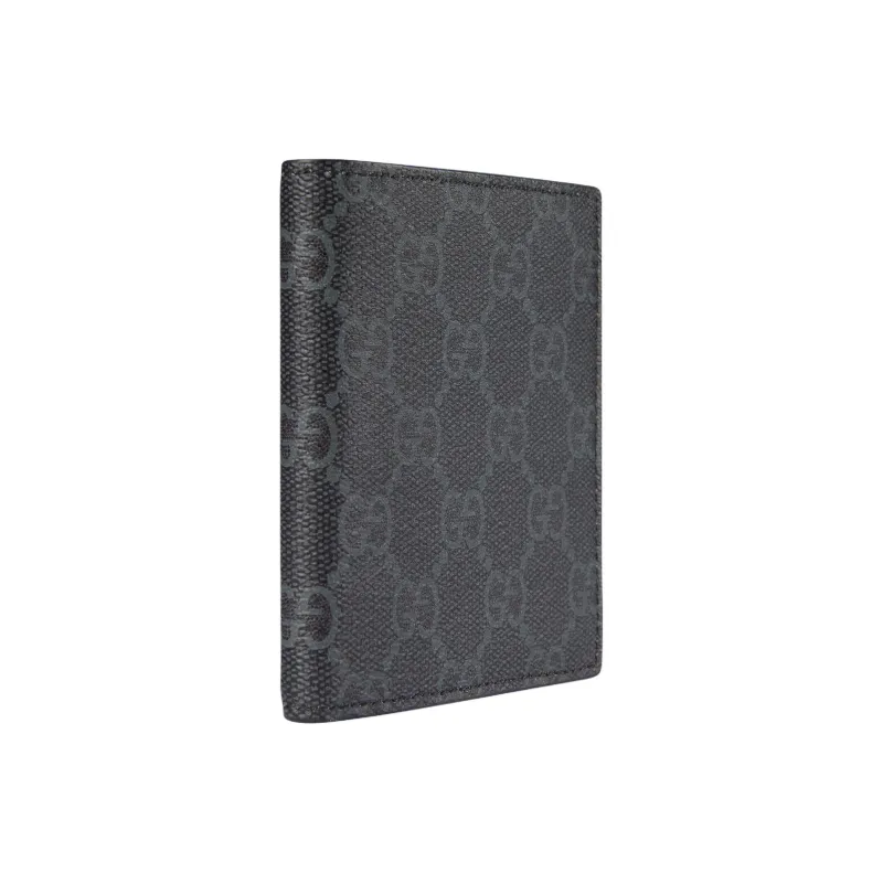 GUCCI GG Emblem Coated Fabrics Wallet Men's Black-1
