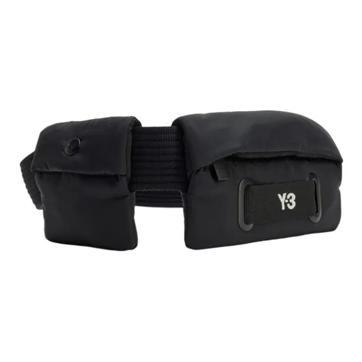 Y-3 Fabric Crossbody Fanny Pack Small Size Unisex Black-1