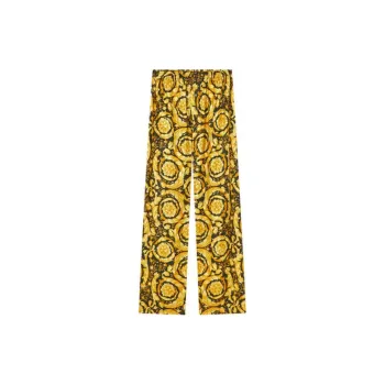 FANSIZHE VERSACE SS21 Pajama Pants Men's Yellow
