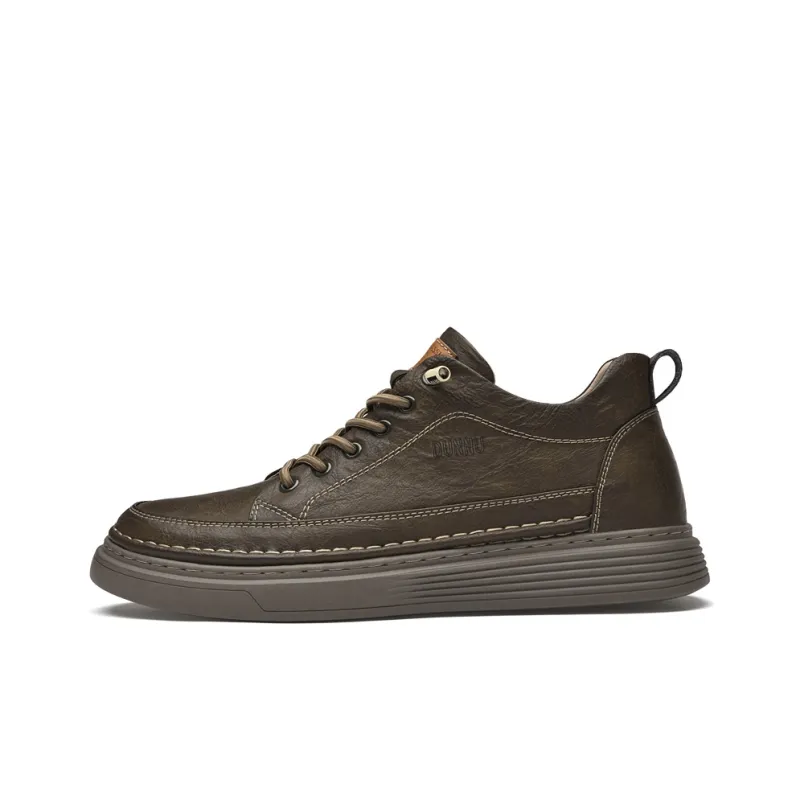 Dunnu Wear-Resistant Height Increasing Slip-Resistant Low-Top Skateboard Shoes Men's-4