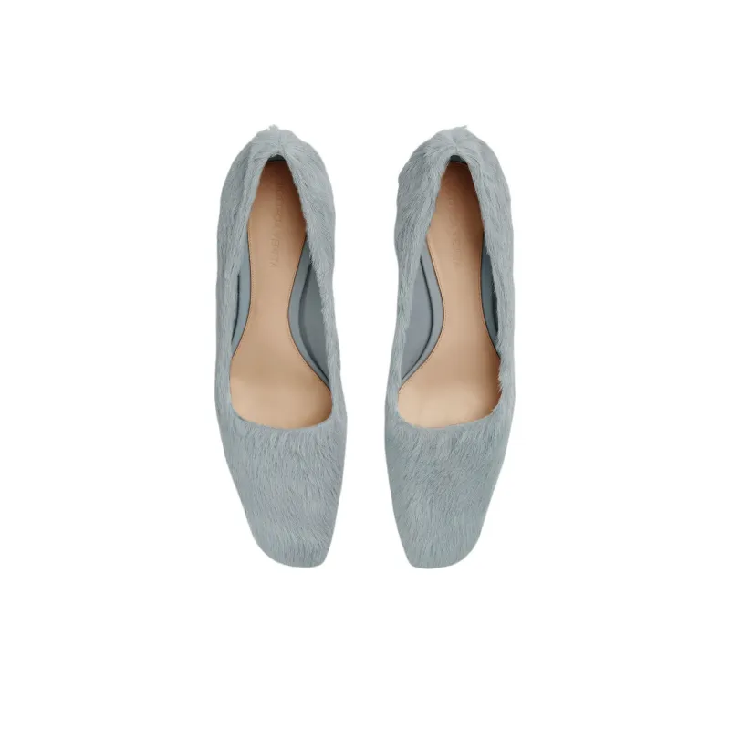 Bottega Veneta Boogie Irregular Heel High Heels 5.5cm Women's Blue-4