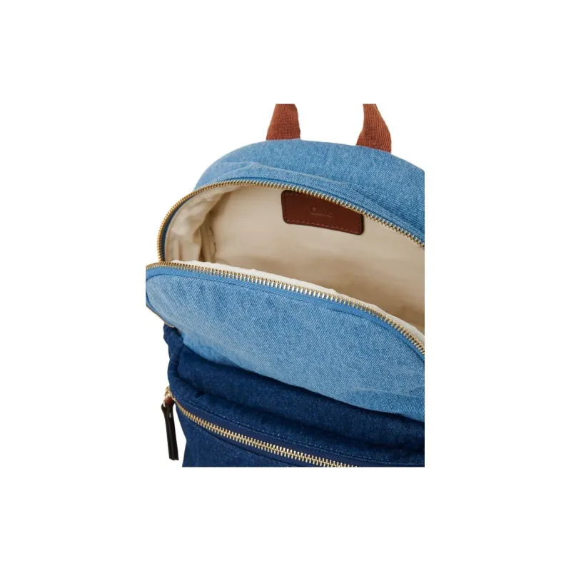 Chloe Cotton Backpack Unisex Denim Blue-2