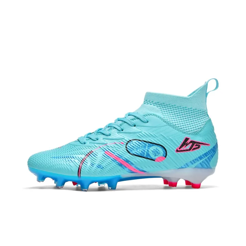 WEJIESS TF Rubber Broken Studs Soft Ground Firm Ground Anti-Slip Wear-Resistant Soccer Shoes Unisex-24