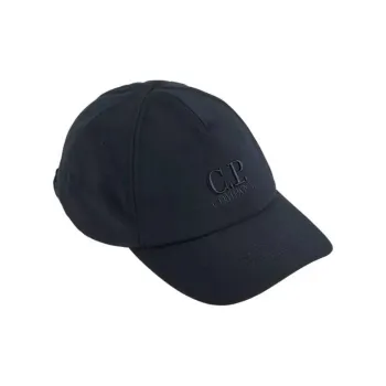 C.P.Company Cotton Polyester Elastane Baseball Caps Unisex Black