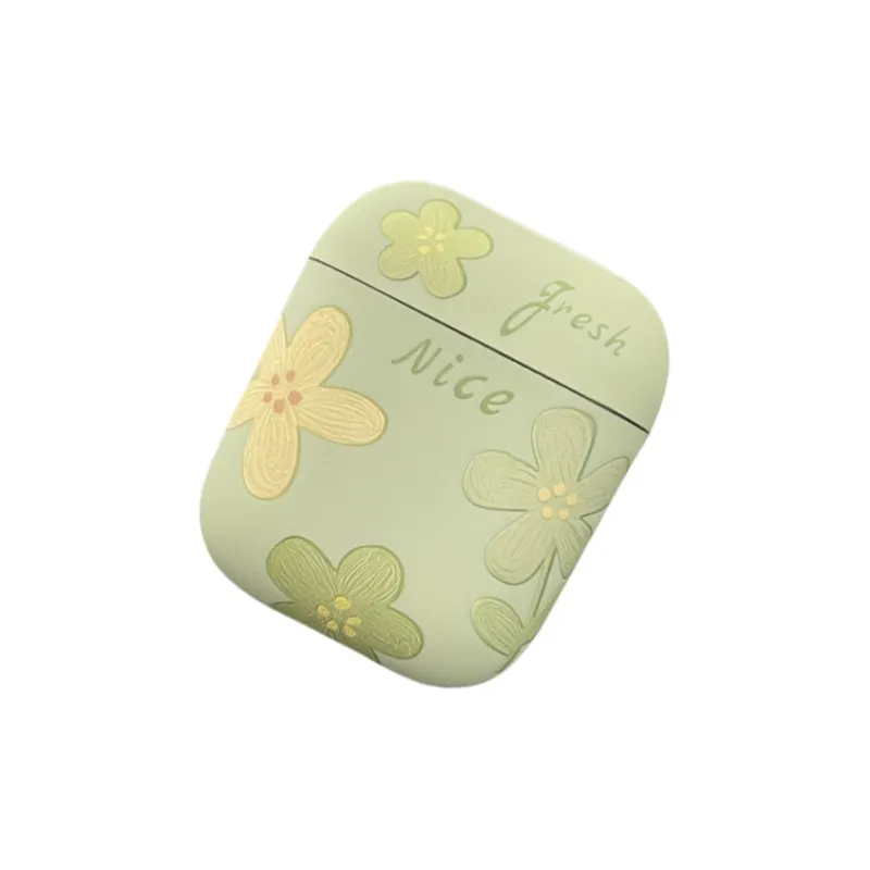 Baohuguang Compatibility AirPods 1/4/Pro 2 TPU Fresh Oil Painting Floral Individual Fully Enclosed Headphone Cases-4