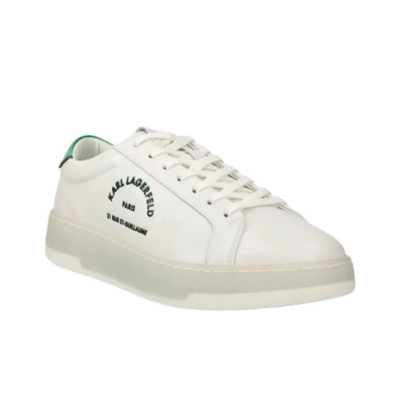 KARL LAGERFELD Kourt III Low Top Skateboard Shoes Men's White-2