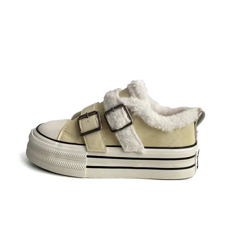 Than Than Me Warm Slip Resistant Low Top Skateboard Shoes Women's-8