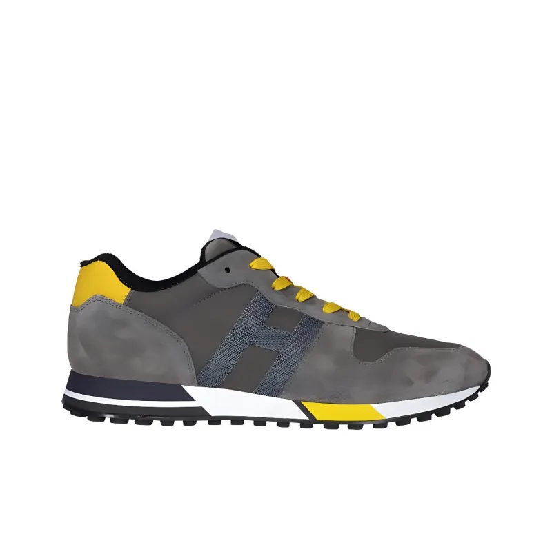 HOGAN H383 Low Top Casual Shoes Men's Gray-1