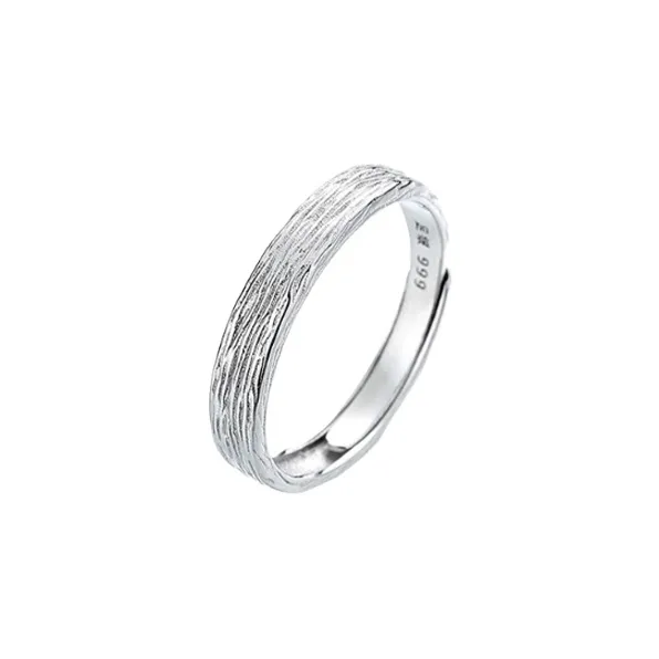 SINO GEM 999 Fine Silver Rings Unisex-8