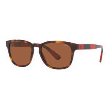 Polo Ralph Lauren Plastic Square Sunglasses Men's Brown