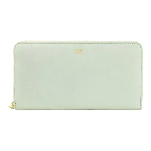 Cavalli Class Calfskin Wallet Women's Light Green
