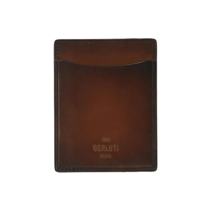 BERLUTI Cow Leather Wallet Men's Brown-7