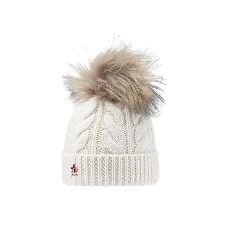 Moncler Pompom Knit Beanie Hat-1