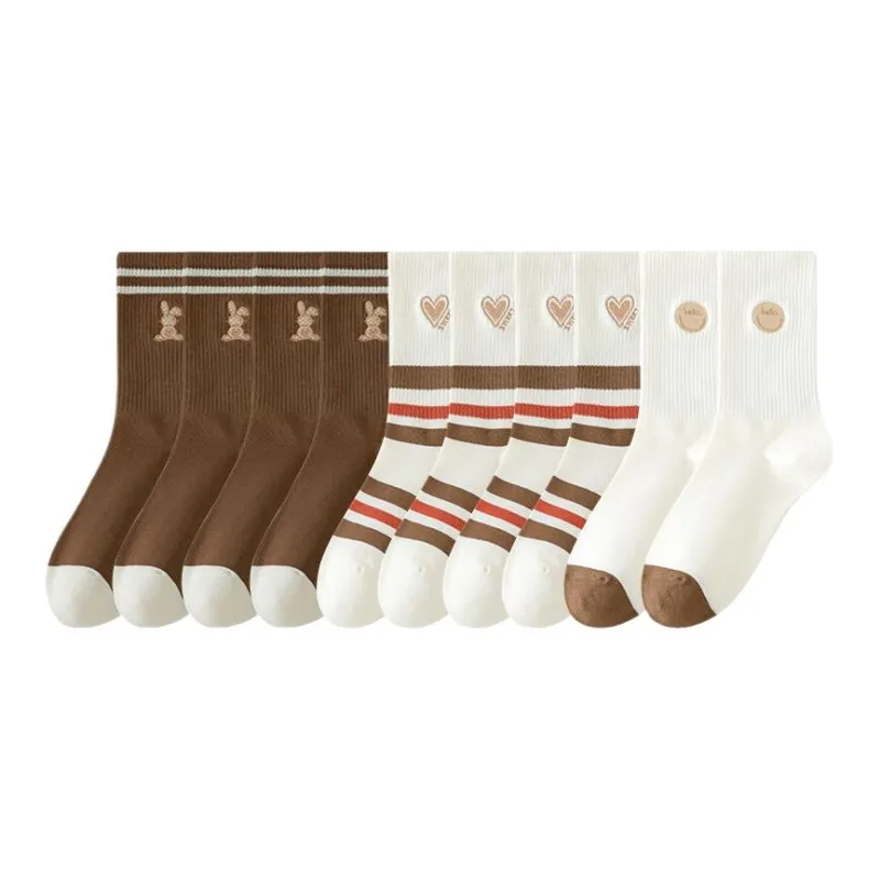 Lan Miao Mid Calf Socks Women's 10 Pack-1