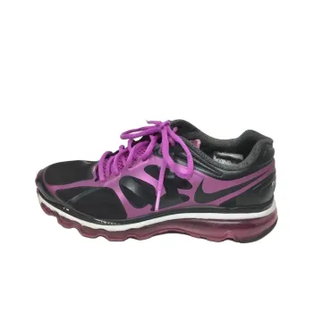 Nike Air Max 2012 Anti-Slip Wear-Resistant Low-Top Training Running Shoes Women's Black Purple