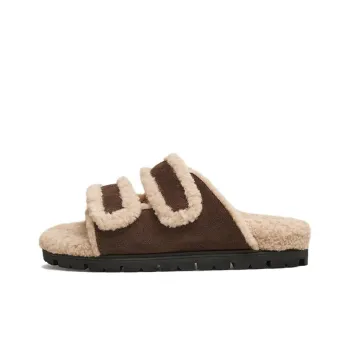 Tata Rubber Sole Quiet Slip Resistant Abrasion Resistant Slide Slippers Women's