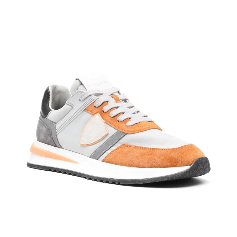 PHILIPPE MODEL Tropez 2.1 Abrasion Resistant Low Top Casual Shoes Men's Taupe-2