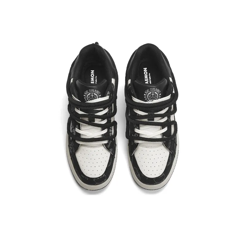 DoraemonA Box Limited Edition Puffy Shoes Low-Top Skateboard Shoes Unisex-377