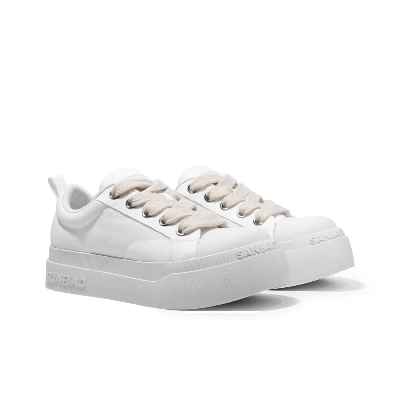 SANBAI STUDIO Height Increasing Wear-Resistant Slip-Resistant Low-Top Canvas Shoes Unisex-8