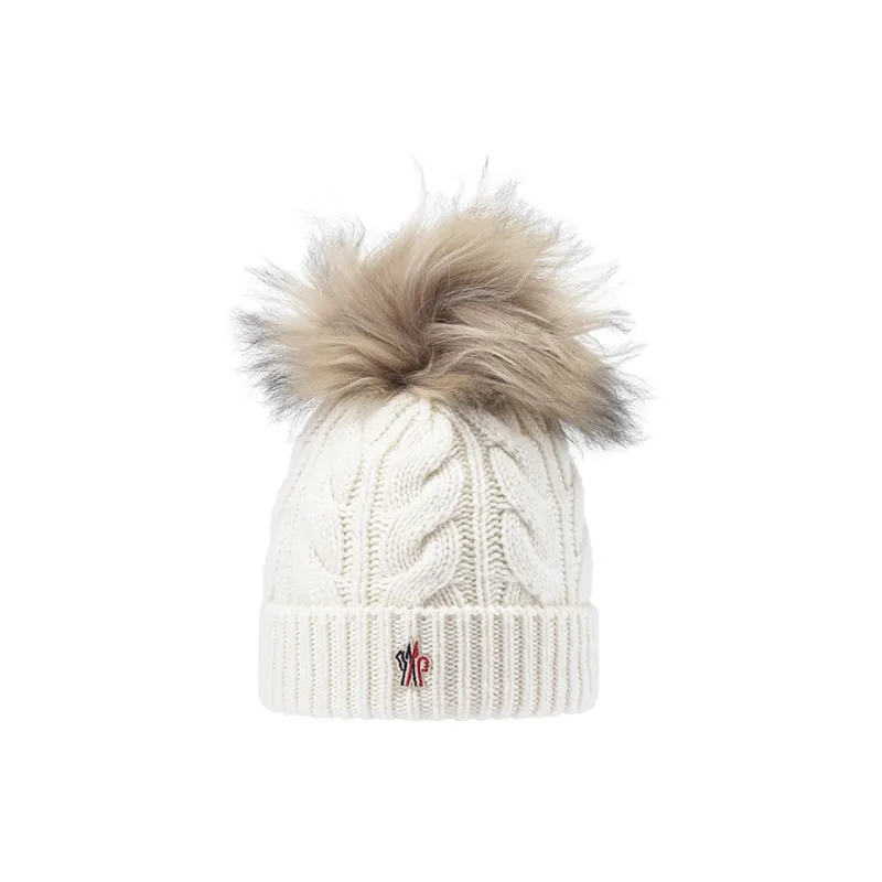 Moncler Pompom Knit Beanie Hat-0