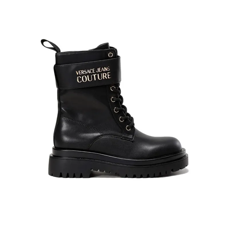 VERSACE JEANS COUTURE Ankle Boots 5cm Women's Black-1