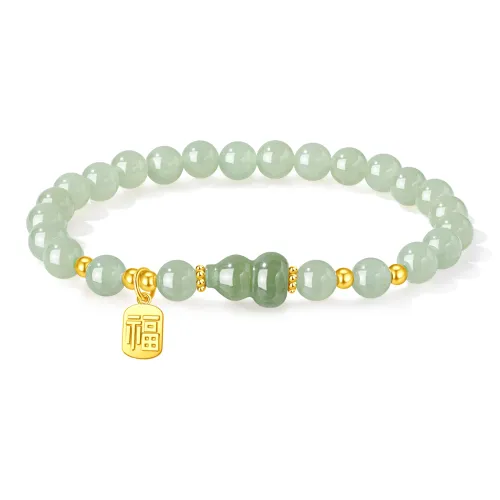 Lao Feng Xiang Bracelets Green Jade Women's