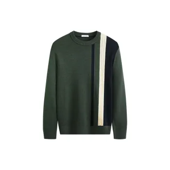 Dance With Wolves Sweater Men's Dark Green