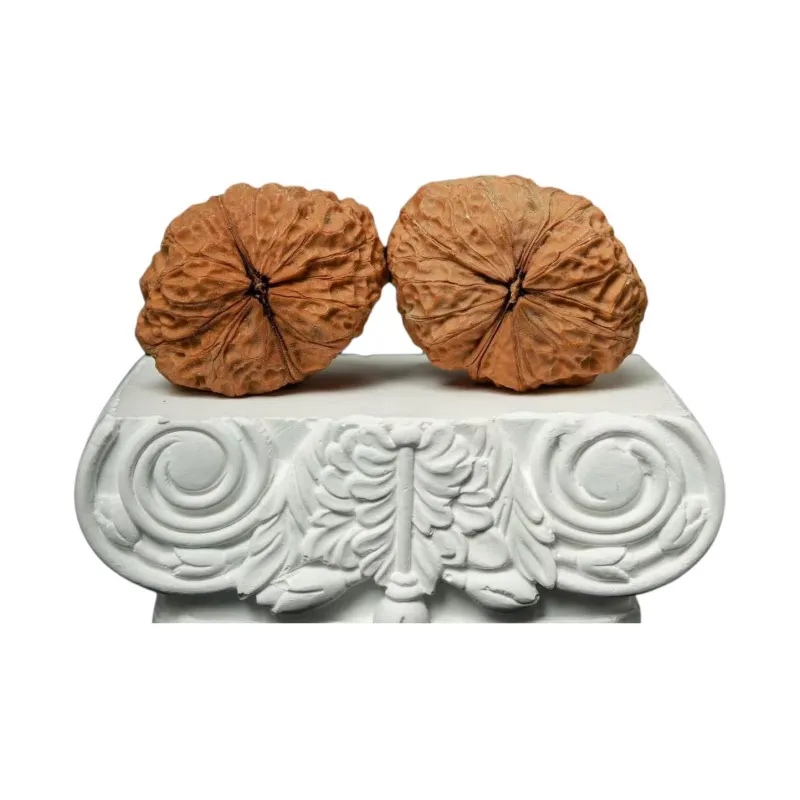 Xihe Core Creation Walnut Fine Handicraft Yurt Style Handle Piece Unisex-11