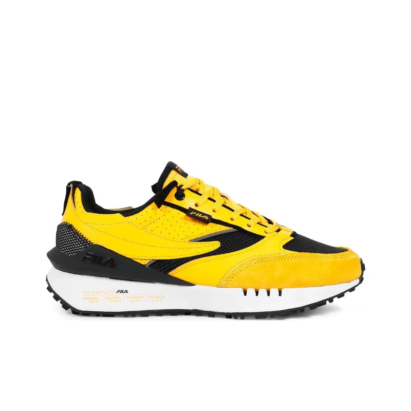 FILA Renno Anti Slip Wear Resistant Low Top Tennis Shoes Men's Yellow-1