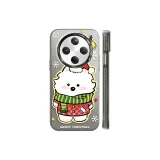 Transparent Black-Christmas Samoyed