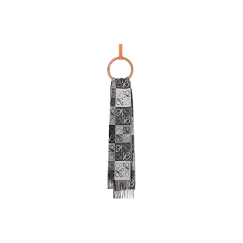 LOEWE Anagram-jacquard Wool-blend Scarf
