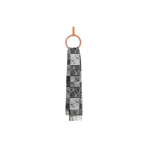 LOEWE Anagram-jacquard Wool-blend Scarf