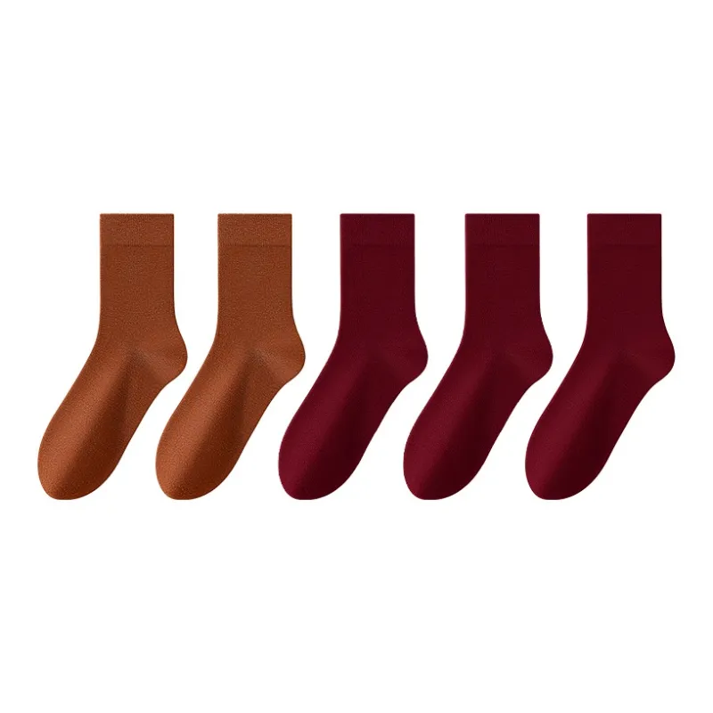MIIOW Mid Calf Socks Men's 5 Pack-2