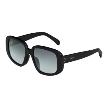 CELINE Acetate Square Sunglasses Women's Black