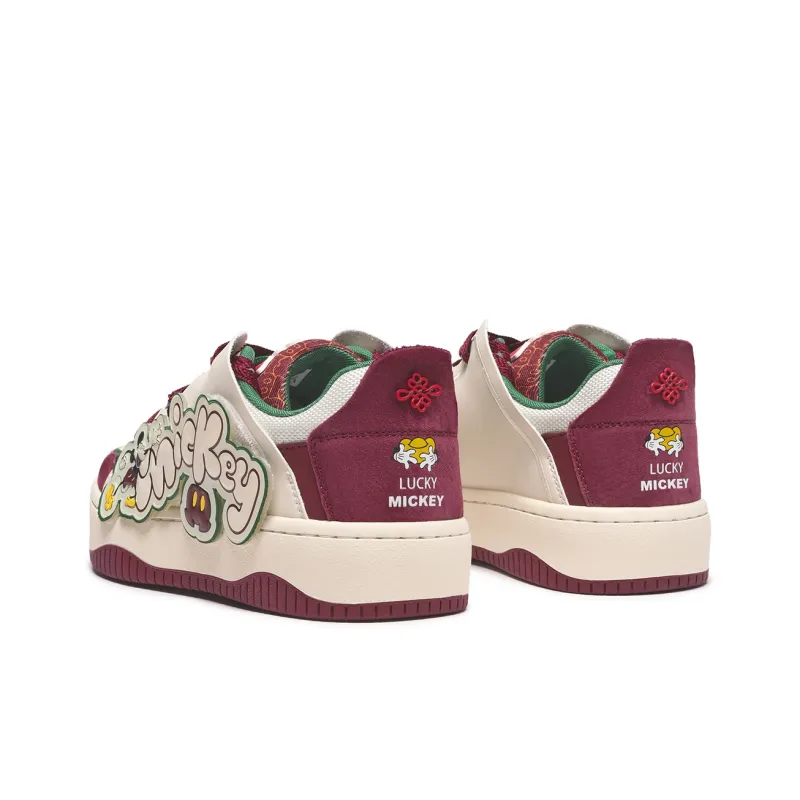 Disney x Hotwind CNY New Year Limited Collection Abrasion-Resistant Slip-Resistant Low-Top Skateboard Shoes Women's-7