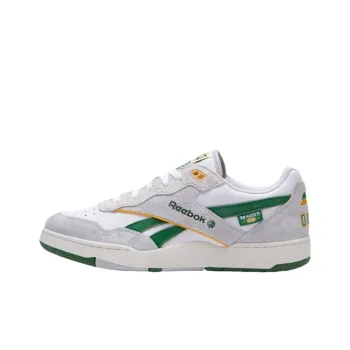 Reebok BB 4000 Anti Slip Wear Resistant Low Top Skateboard Shoes Unisex Gray White Green